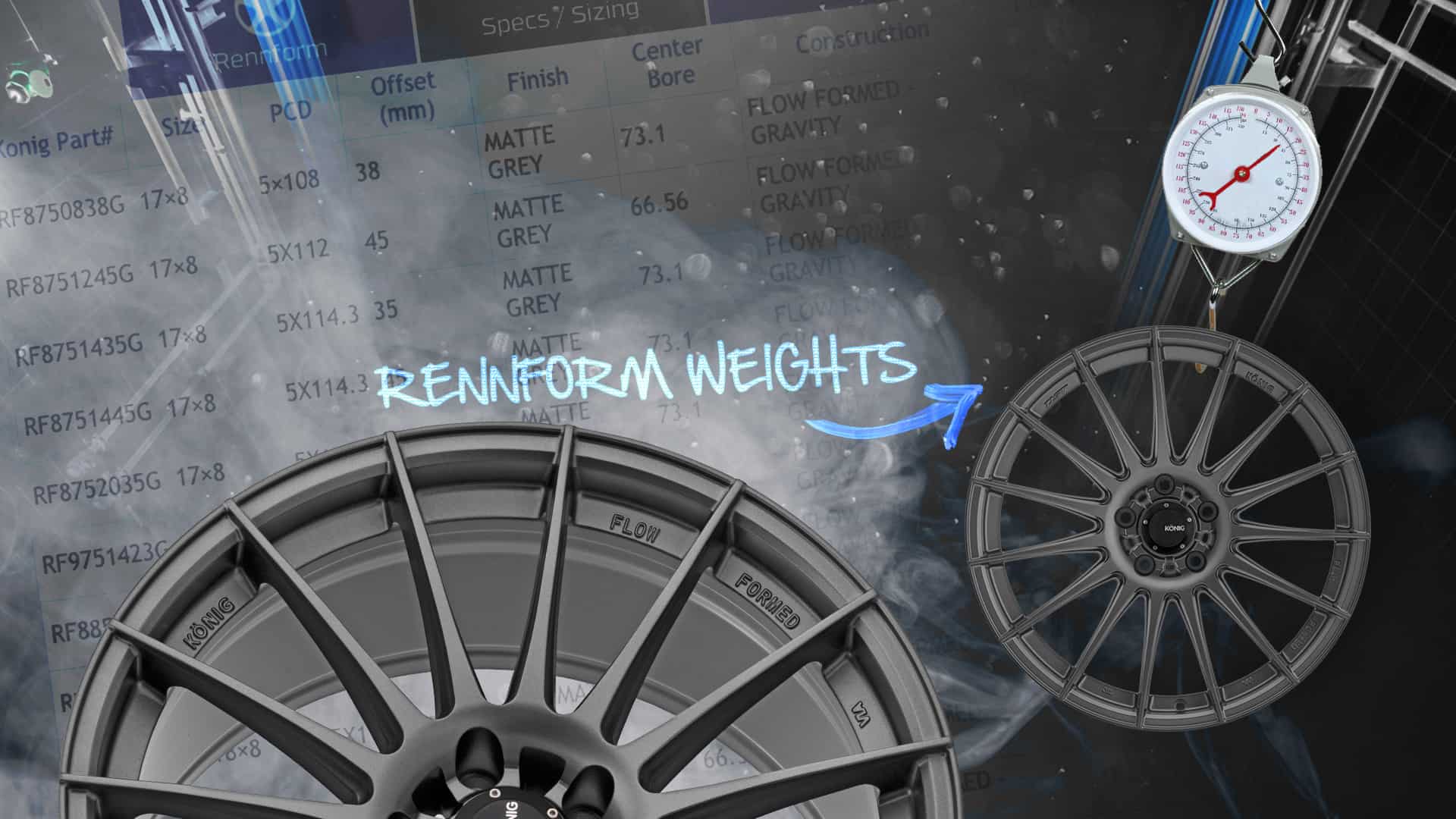 Konig Rennform Weights Now Available! - Konig Wheels